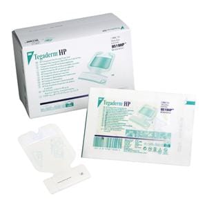 Tegaderm Cloth IV Dressing 2-3/8x2-3/8 Sterile Adhesive Transparent LF