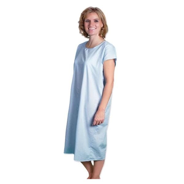 Patient Gown Adult 2X Large Blue Reusable Ea