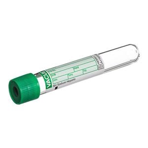 Vacuette Venous Blood Collection Tube Green/Green 9mL Plastic 1200/ca