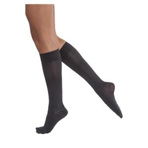 Opaque Compression Stocking Knee High Large Classic Black