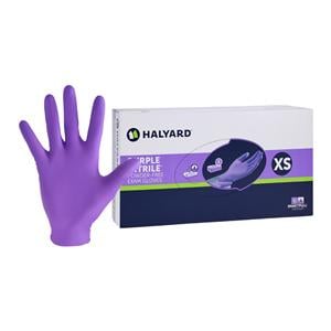 Purple Nitrile Nitrile Exam Gloves X-Small Purple Non-Sterile