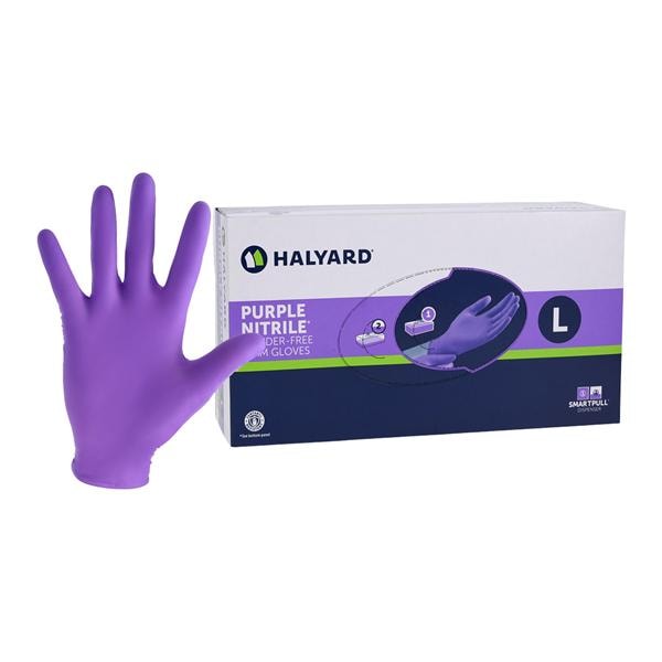 Purple Nitrile Nitrile Exam Gloves Large Purple Non-Sterile