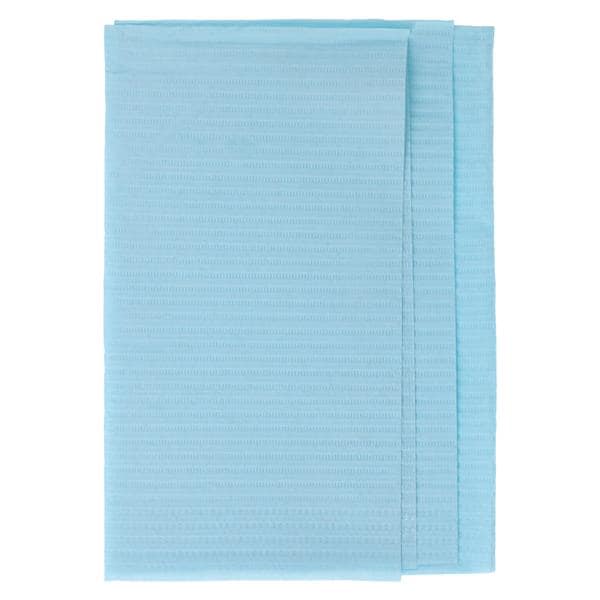 Econoback Patient Towel Tissue / Poly 13 in x 19 in Blue Disposable 500/Ca