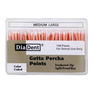 Gutta Percha Points Medium / Large White 100/Bx