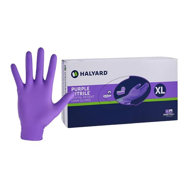 Purple Nitrile Nitrile Exam Gloves X-Large Purple Non-Sterile