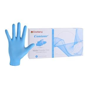 Contour Nitrile Exam Gloves X-Large Blue Non-Sterile