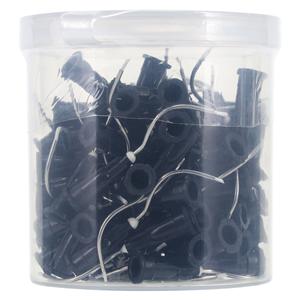 Sol-U-Flo Prebent Applicator Tips Opaque Black 19 Gauge 100/Pk