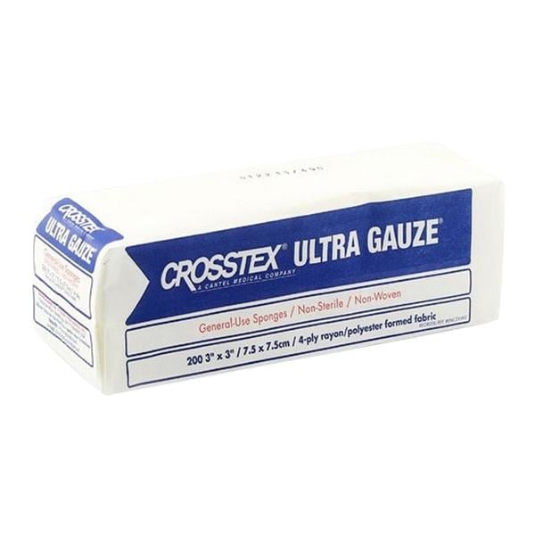 Ultra Gauze Rayon/Polyester Blend Gauze Sponge 3x3" 4 Ply Non-Sterile Square LF