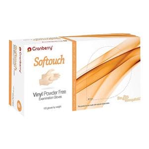 SofTouch Vinyl Exam Gloves Large Clear Non-Sterile, 10 BX/CA