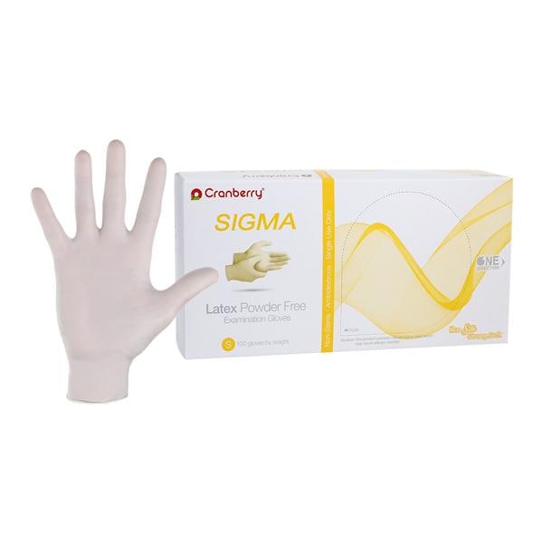 Sigma Latex Exam Gloves Small Natural Non-Sterile