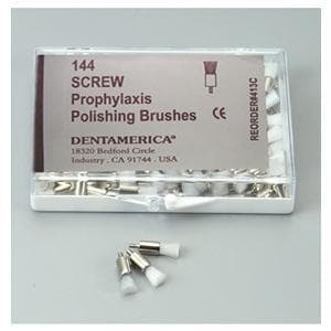 Tapered Prophy Brushes Screw Type White 144/Pk