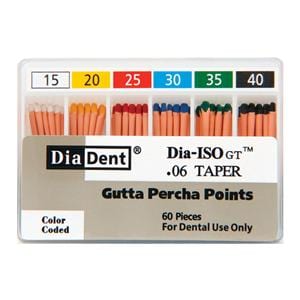 Dia-ISO Gutta Percha Points Size 15-40 60/Bx