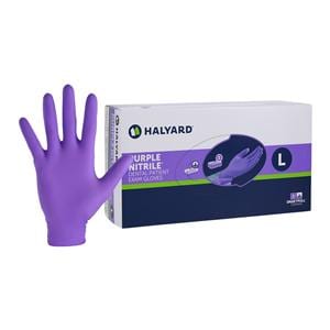 Purple Nitrile Nitrile Exam Gloves Large Purple Non-Sterile