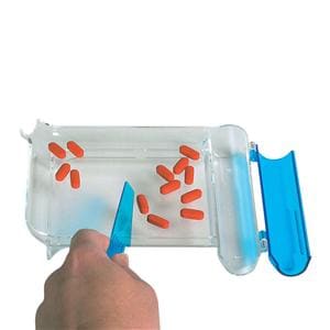 Pill Counting Tray Plastic Left Handed Reusable Clear Ea