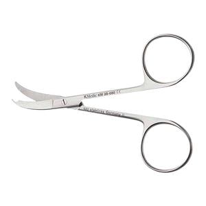 Shortbent Suture Scissors Curved 3-1/2" Stainless Steel Non-Sterile Ea