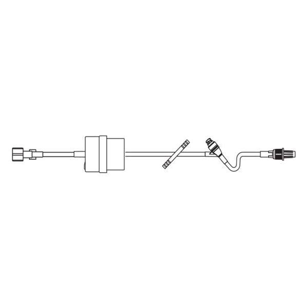 Continu-Flo IV Extension Set 19" M LL Adptr/Clr Spk/Grav 48/Ca