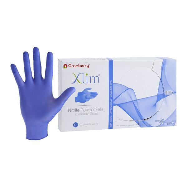 Xlim Nitrile Exam Gloves X-Large Dark Blue Non-Sterile