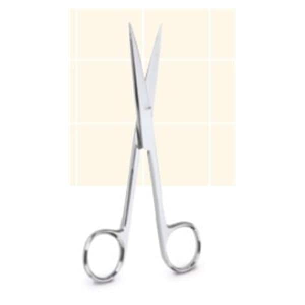 Procedure Scissors Straight 5-1/4" Stainless Steel Disposable 20/Bx