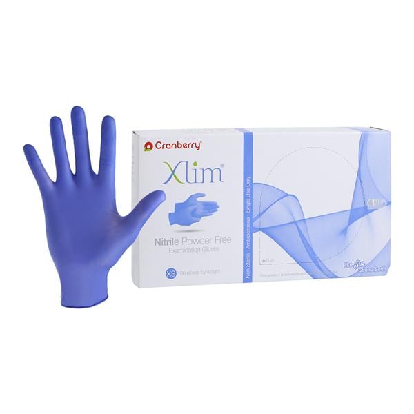 Xlim Nitrile Exam Gloves X-Small Dark Blue Non-Sterile