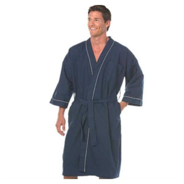 Collarless Robe Adult X-Large Navy Ea