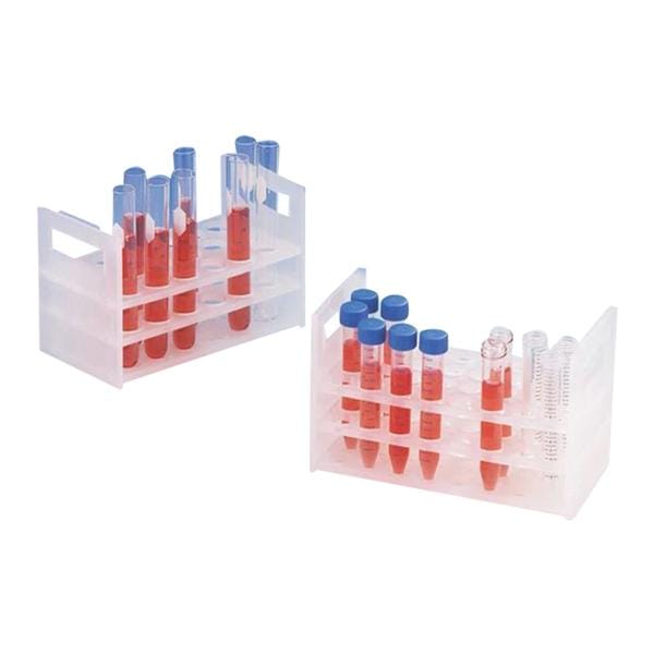 SP Scienceware Test Tube Rack Heavy Duty 50 Place Natural Ea