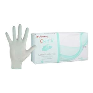 Cyntek Latex Exam Gloves Medium Winter Green Non-Sterile