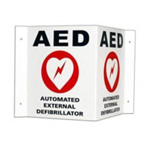 Sign 3D Wall Mount f/AED Ea Ea