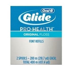 Glide Unwaxed Teflon Floss 200 Meters Font Refills 2/Bx