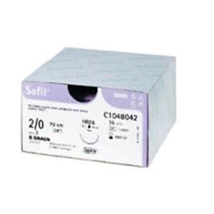 Safil Suture 0 27" Polyglycolic Acid Braid HR-37S Violet 36/Bx