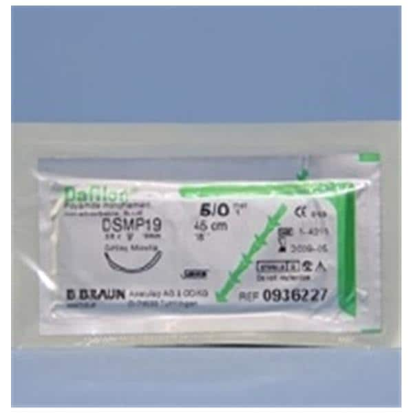 Dafilon Suture 5-0 18" Polyamide Monofilament DSMP19 Blue 12/Bx