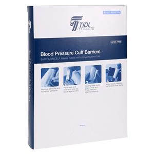 Blood Pressure Cuff Barrier 18.8 in x 6.75 in Fbrcl/Poly Flm Wht Disp 50/Bx, 6 BX/CR