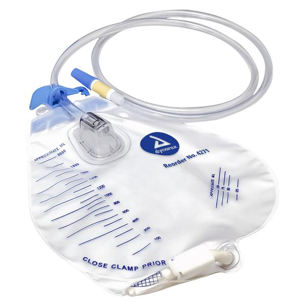 Urinary Drainage Bag 2000cc Anti-Reflux Valve