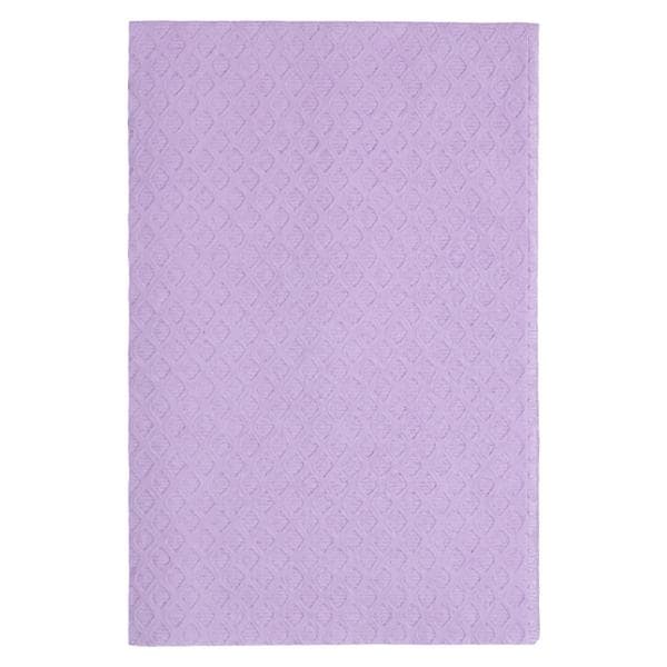 TIDI Ultimate Diamond Towel Bib 3 Ply Tiss/Poly Bck 13 in x 18 in Lav Dsp 500/Ca