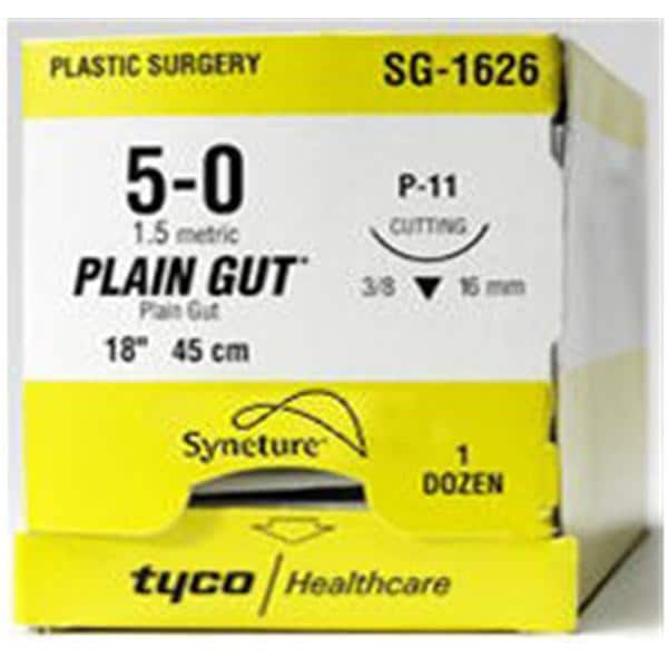 Surgigut Suture 3-0 18" Plain Gut Monofilament C-23 Undyed 12/Pk