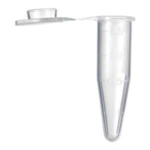 Microcentrifuge Tube Polypropylene 1.5mL 10.8x40.6mm Autoclavable 500/Pk