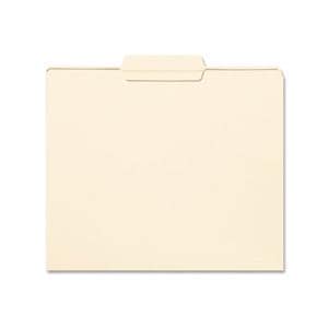 1/3-Cut Manila File Folder Letter Size Center Tab Cut 100/Box 100/Bx