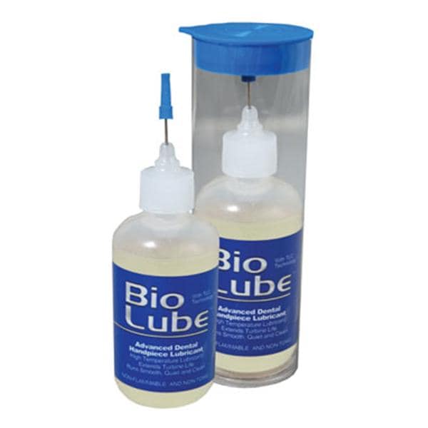 Bio Lube Handpiece Lubricant Oil 2 oz Needle Dropper 2Oz/Bt