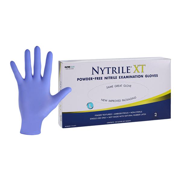 Nytrile XT Nitrile Exam Gloves Large Periwinkle Blue Non-Sterile