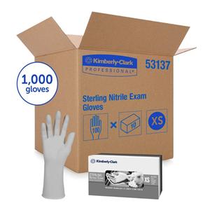 Sterling Nitrile Exam Gloves X-Small Gray Non-Sterile