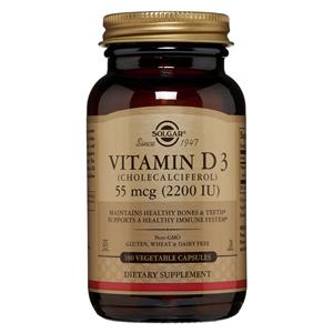 Vitamin D Supplement Vegicaps Kosher 2200IU 100/Bt