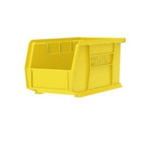 AkroBins Storage Bin Yellow Polymer With Label Holder 10-7/8x5-1/2x5" 12/Cr