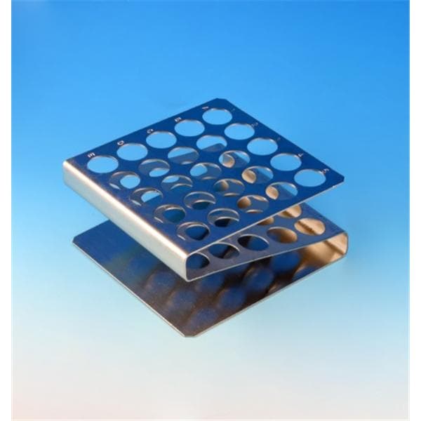 Tube Rack 16-17mm/ Z Shape 25 Place Silver Ea