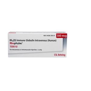 Rhophylac Injection 300mcg PF/Non-Returnable Prefilled Syringe 2mL Ea