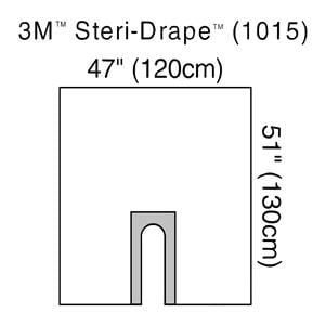 Steri-Drape 51x47" NS Surgical/Neurology/Orthopedic Drape Non-Fenestrated