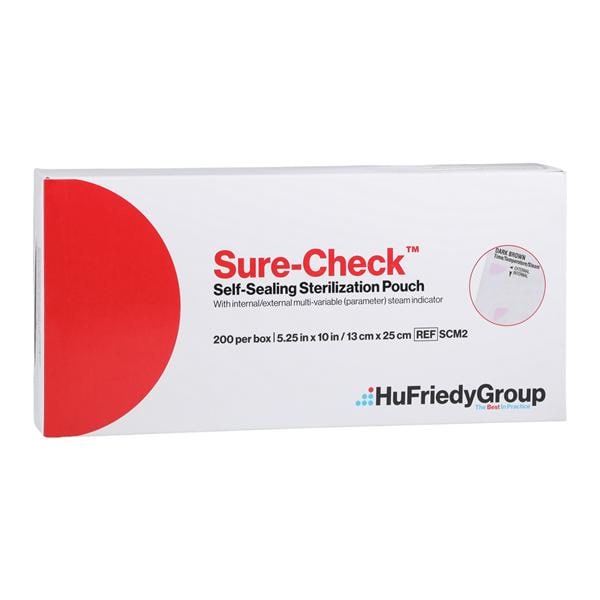 Sure-Check Sterilization Pouch 5.25 in x 10 in 200/Bx