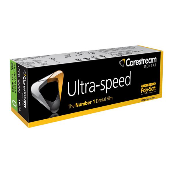 Ultra-Speed Intraoral X-Ray Film DF-54 Size 0 D Speed 100/Bx