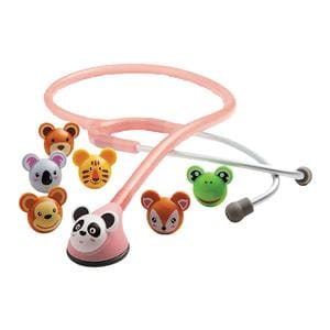 Adimals Classic Stethoscope Pediatric Pink Single Lumen Tubing Ea