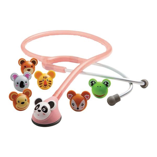 Adimals Classic Stethoscope Pediatric Pink Single Lumen Tubing Ea