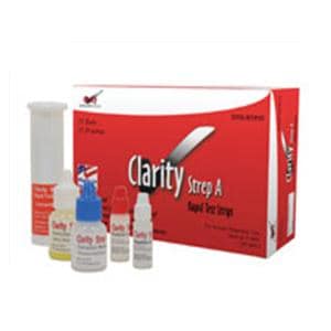 Clarity Strep A Rapid Test Strips CLIA Waived 50/Bx