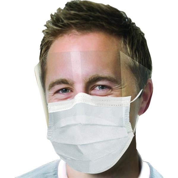 Ultra Sensitive Fog-Free Combination Mask / Shield ASTM Level 3 AntFg Wt 25/Bx